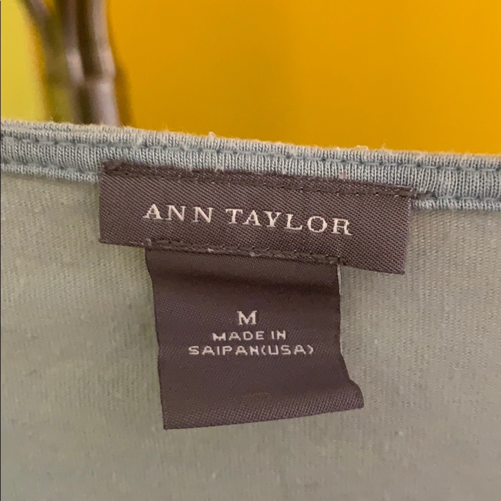 Ann Taylor blue long sleeved top - Picture 2 of 2